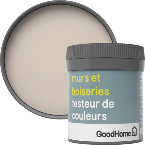Testeur Peinture murs et boiseries intérieure acrylique Satin Beige Santa Fe 50 ml - GoodHome - Brico Dépôt