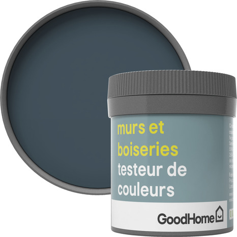Testeur Peinture murs et boiseries intérieure acrylique Satin Bleu Antibes 50 ml - GoodHome - Brico Dépôt