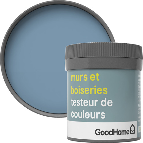 Testeur Peinture murs et boiseries intérieure acrylique Satin Bleu Fréjus 50 ml - GoodHome - Brico Dépôt
