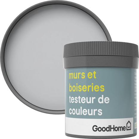 Testeur Peinture murs et boiseries intérieure acrylique Satin Gris Melville 50 ml - GoodHome - Brico Dépôt