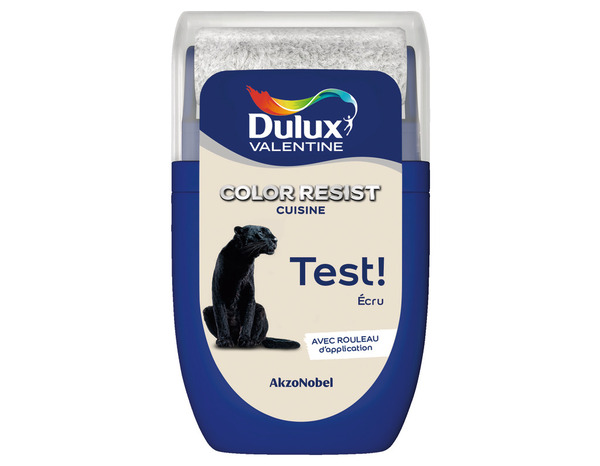 Testeur peinture cuisine Color resist acrylique mat écru 30 ml - Dulux Valentine - Brico Dépôt