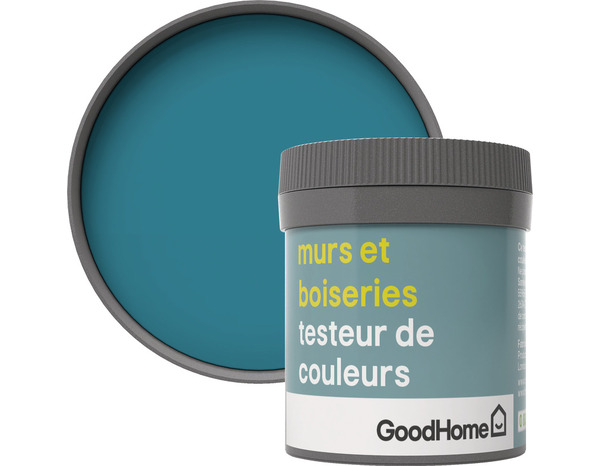 Testeur Peinture murs et boiseries intérieure acrylique Satin Bleu Marseille 50 ml - GoodHome - Brico Dépôt