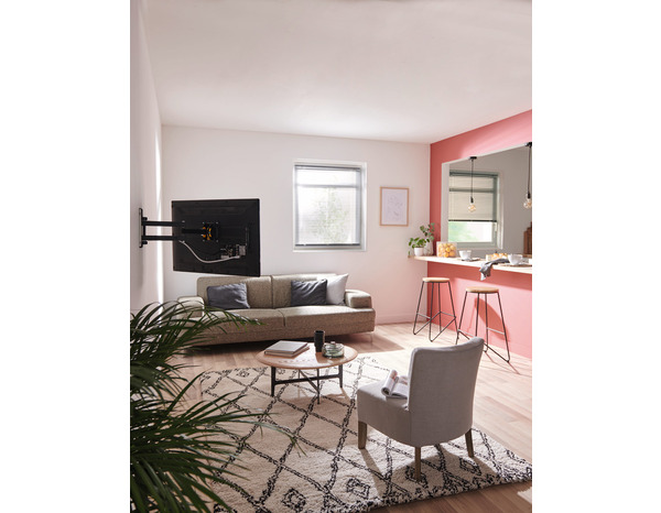 Support mural avec un bras articulé 76 - 114 cm - Brico Dépôt