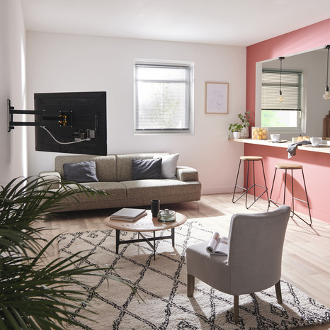 Support mural avec un bras articulé 76 - 114 cm - Brico Dépôt