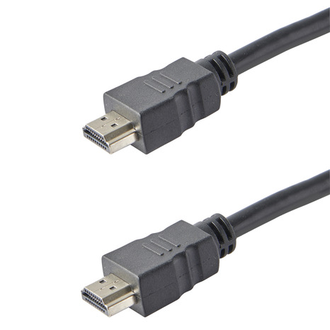 Câble HDMI mâle/mâle noir - L. 0,75 m - Brico Dépôt