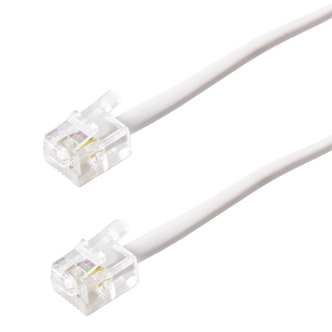 Câble RJ11 mâle - fiche plate - 10 m - Blyss - Brico Dépôt