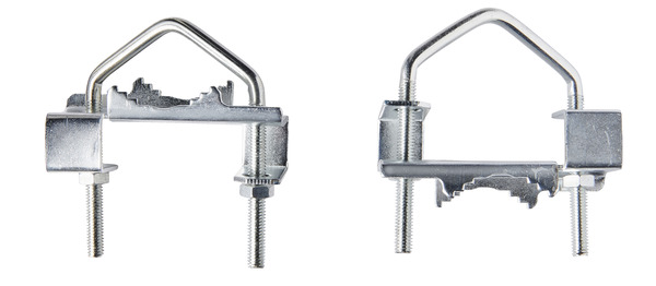 Lot de 2 brides de fixation avec mâchoire - Ø 8 mm - Brico Dépôt