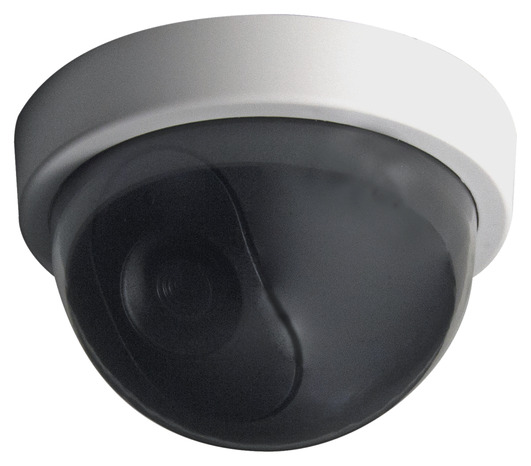 Caméra dôme factice intérieure LED bleue fixe - Brico Dépôt