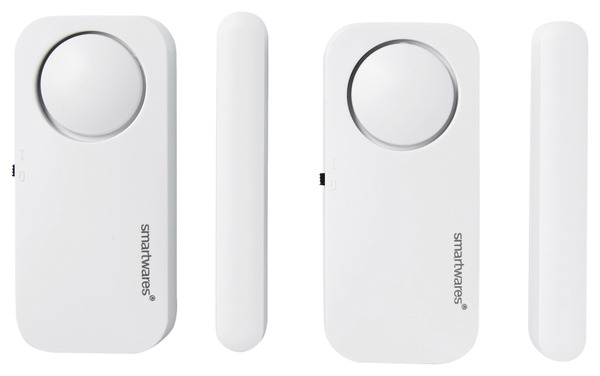 Lot de 2 détecteurs d'ouverture avec sirène - Brico Dépôt