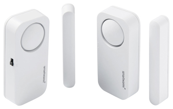 Lot de 2 détecteurs d'ouverture avec sirène - Brico Dépôt