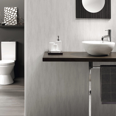 Lambris PVC gris cendré l. 37,5 cm x L. 2,60 m - Dumaplast - Brico Dépôt