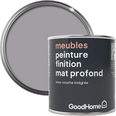 Peinture de rénovation meubles acrylique mat profond gris New Heaven125 ml - GoodHome - Brico Dépôt