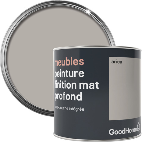 Peinture de rénovation meubles acrylique mat profond beige Arica 0,5 L - GoodHome - Brico Dépôt