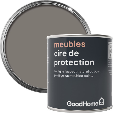 Cire pour meubles marron foncé mat 125 ml - GoodHome - Brico Dépôt