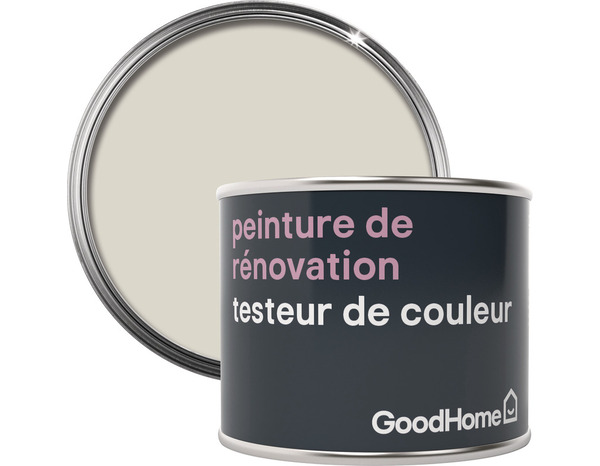 Testeur peinture de rénovation acrylique mat blanc cassé Canby 70 ml - GoodHome - Brico Dépôt