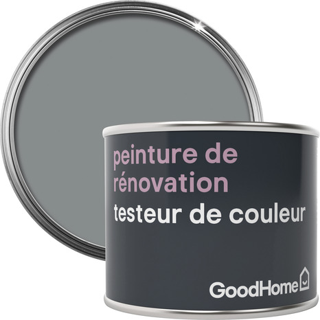 Testeur peinture de rénovation acrylique mat gris Delaware 70 ml - GoodHome - Brico Dépôt