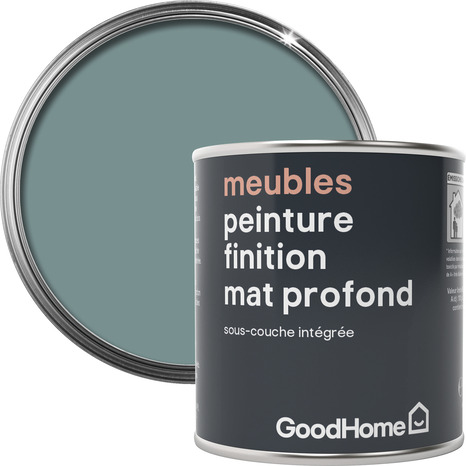 Peinture de rénovation meubles acrylique mat profond vert Longford 125 ml - GoodHome - Brico Dépôt