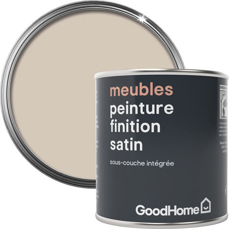 Peinture de rénovation meubles acrylique satin beige Santa Fe 125 ml - GoodHome - Brico Dépôt