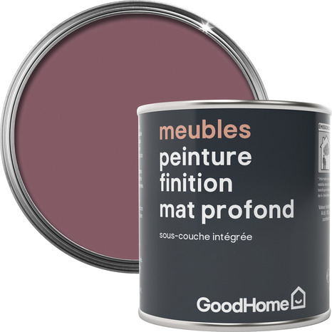 Peinture de rénovation meubles acrylique mat profond rose Magone 125 ml - GoodHome - Brico Dépôt