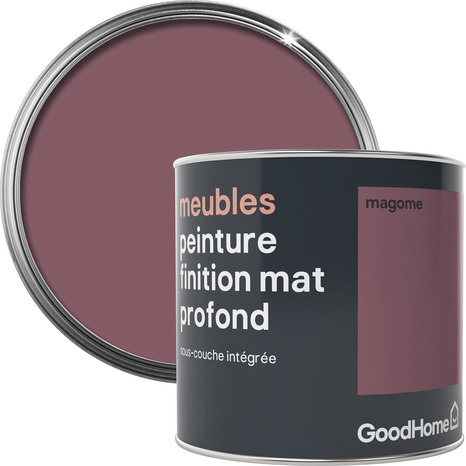 Peinture de rénovation meubles acrylique mat profond rose Magone 0,5 L - GoodHome - Brico Dépôt