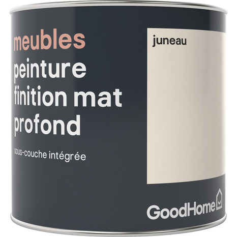 Peinture de rénovation meubles acrylique mat profond blanc cassé Juneau 0,5 L - GoodHome - Brico Dépôt