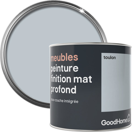 Peinture de rénovation meubles acrylique mat profond bleu Toulon 0,5 L - GoodHome - Brico Dépôt