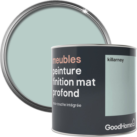 Peinture de rénovation meubles acrylique mat profond vert Killarney 0,5 L - GoodHome - Brico Dépôt
