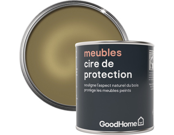 Cire pour meubles or métallisé 125 ml - GoodHome - Brico Dépôt
