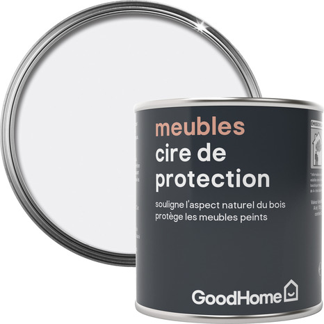 Cire pour meubles blanc mat 125 ml - GoodHome - Brico Dépôt