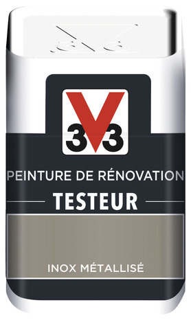 Testeur peinture de rénovation acrylique métallisé inox 50 ml - V33 - Brico Dépôt