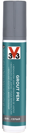 Feutre de rénovation pour joint de carrelage acrylique mat gris 15 ml - V33 - Brico Dépôt