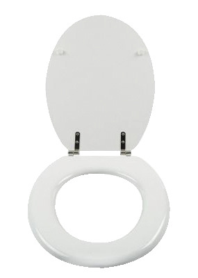 Abattant wc en bois moulé "Palmi" - Blanc - GoodHome - Brico Dépôt