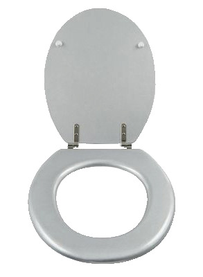 Abattant wc en bois moulé "Palmi" - Gris - GoodHome - Brico Dépôt