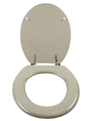 Abattant wc en bois moulé "Palmi" - Taupe - GoodHome - Brico Dépôt