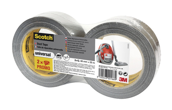 Lot de 2 toiles de réparation gris - Scotch - Brico Dépôt