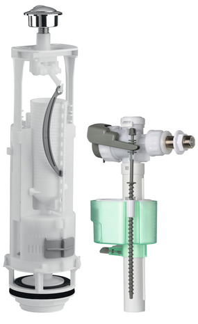 Mécanisme wc Optima 49 + robinet flotteur Quieto OD - Siamp - Brico Dépôt