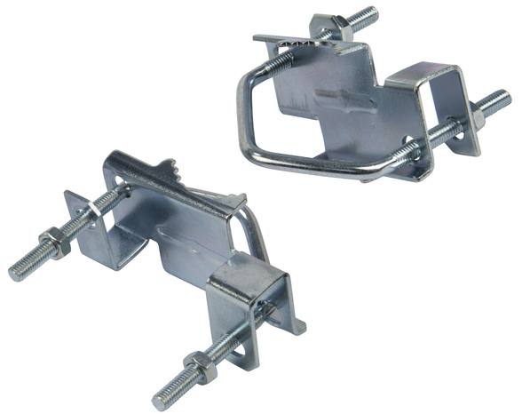 Lot de 2 brides de fixation avec mâchoire - Ø 8 mm - Brico Dépôt