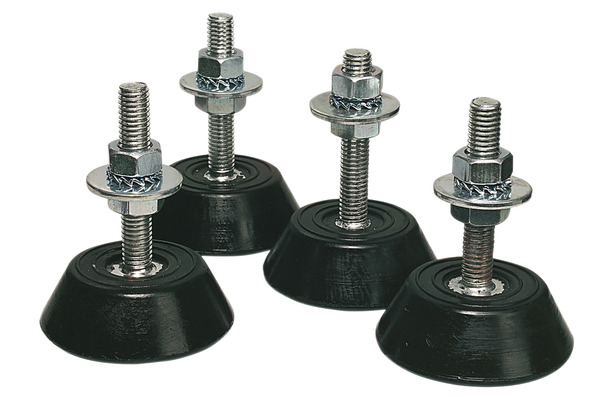 Lot de 4 pieds anti-vibrations sol pour climatiseur fixe - Brico Dépôt