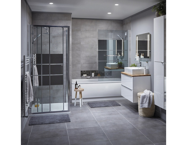 Pare-baignoire "Nubia" 1 volet - GoodHome - Brico Dépôt