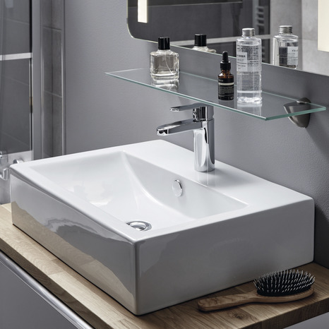 Vasque à poser "Albena" L. 54 x H. 13 x P. 40,5 cm - GoodHome - Brico Dépôt