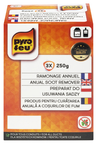Sachet de ramonage annuel - 3 x 250 gr - Pyrofeu - Brico Dépôt