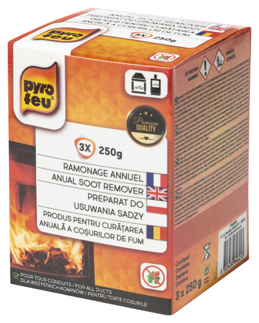 Sachet de ramonage annuel - 3 x 250 gr - Pyrofeu - Brico Dépôt