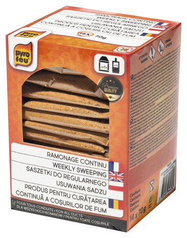 Ramonage continu - 980 gr : 14x70 gr - Pyrofeu - Brico Dépôt
