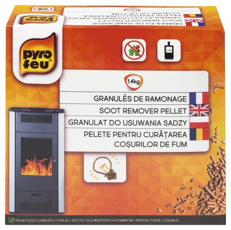 Sachet de ramonage pour poêle à granulés - 1,4 kg - Pyrofeu - Brico Dépôt