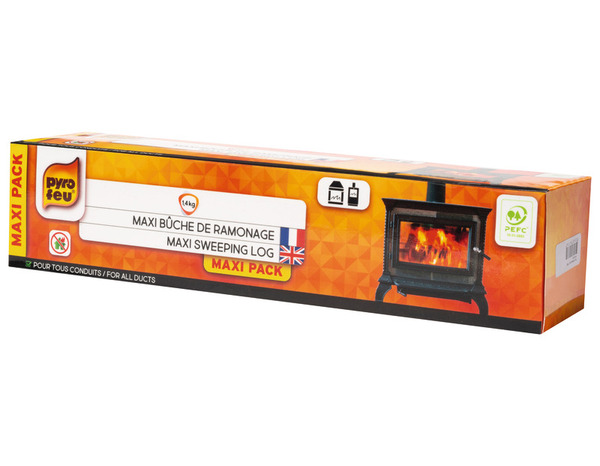 Bûche de ramonage maxi format - 1,4kg - Pyrofeu - Brico Dépôt