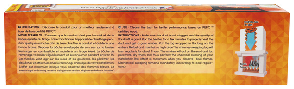 Bûche de ramonage maxi format - 1,4kg - Pyrofeu - Brico Dépôt