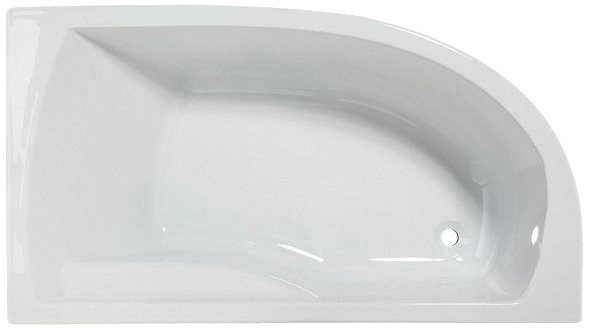 Baignoire droite gain de place "Bandol" - L. 160 x l. 90 cm - Brico Dépôt