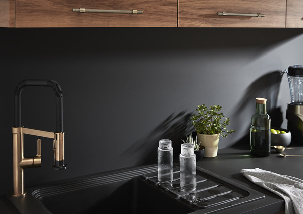 Crédence réversible noir / blanc - l.200 x H.60 cm ep 3 mm - Cooke and Lewis - Brico Dépôt