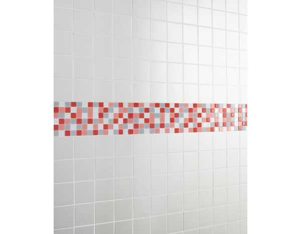 Mosaïque mix rouge/gris - l. 30 x L. 30 cm - Brico Dépôt