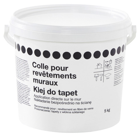 Colle blanche prête à l'emploi pour revêtement muraux - 5 kg - Brico Dépôt